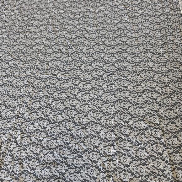 Shabby Chic Table Cloth 69x91 Cottagecore Floral Sheer Romantic French Country - Picture 2 of 6